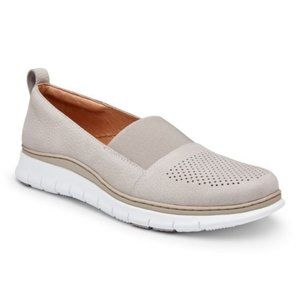Vionic | Roxan Grey Nubuck Slip-on Loafers